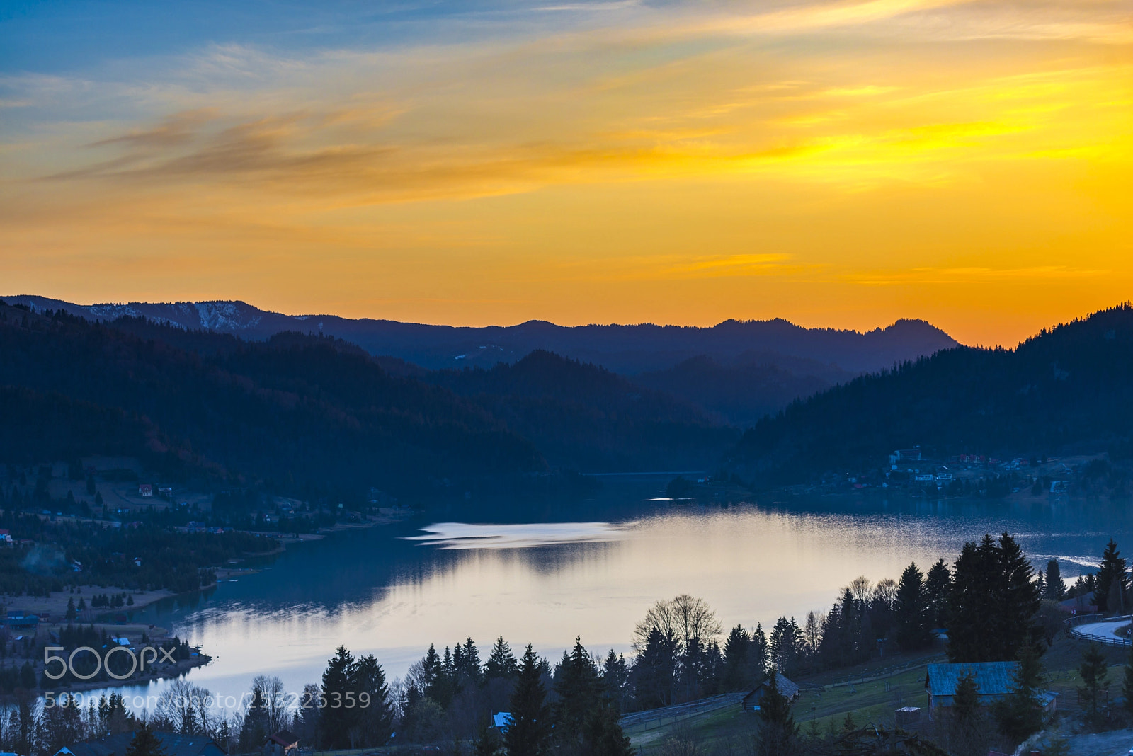 Nikon D800 sample photo. Sunset at the lake photography