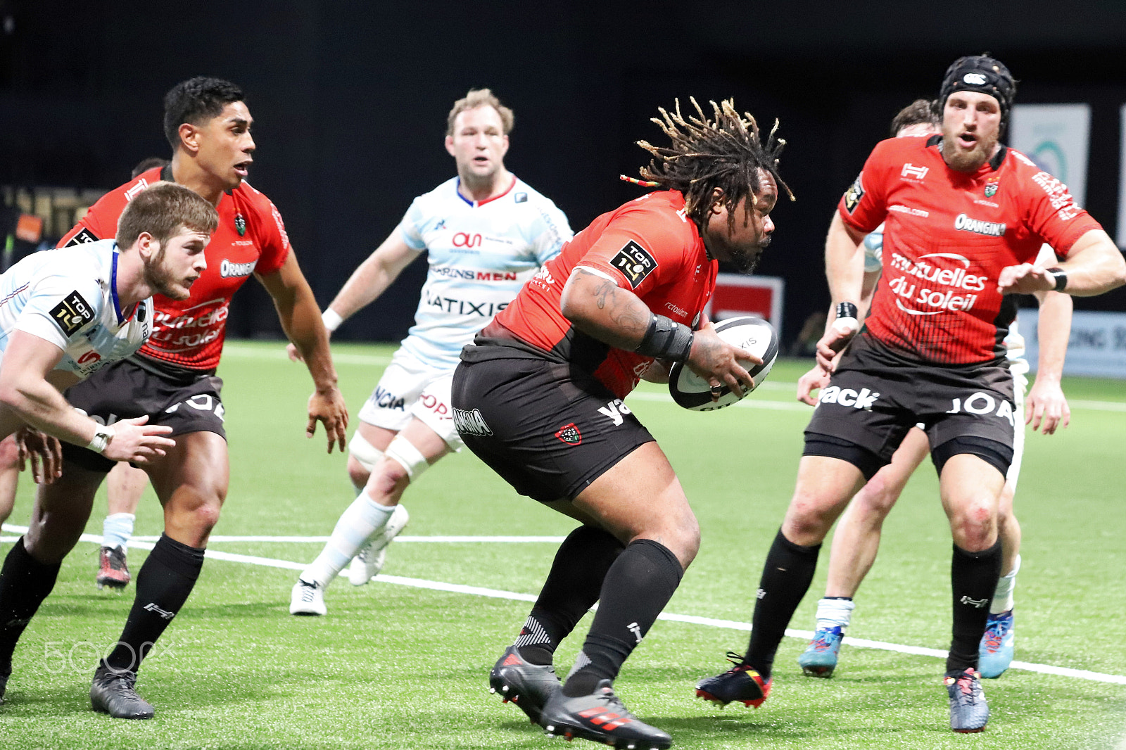 Canon EF 70-300 F4-5.6 IS II USM sample photo. Racing92 vs toulon top14 photography