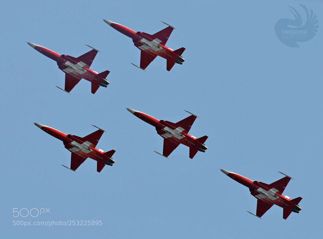 Nikon D5000 sample photo. Patrouille suisse photography