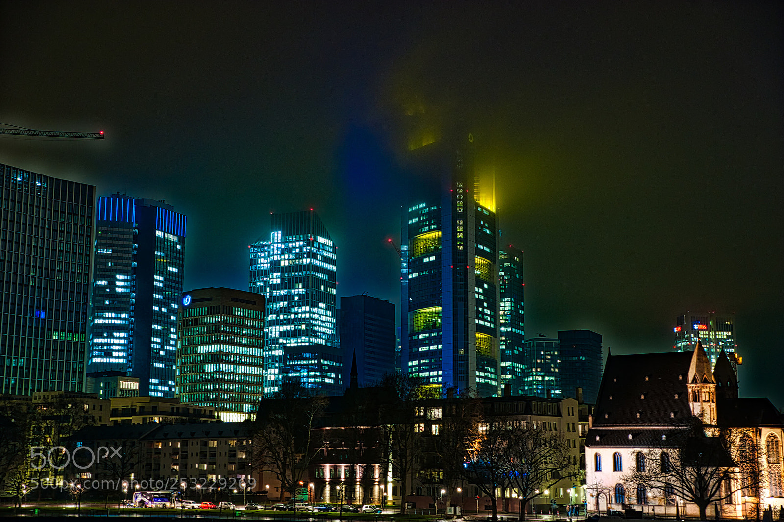 Nikon D700 sample photo. Frankfurt bei nacht photography