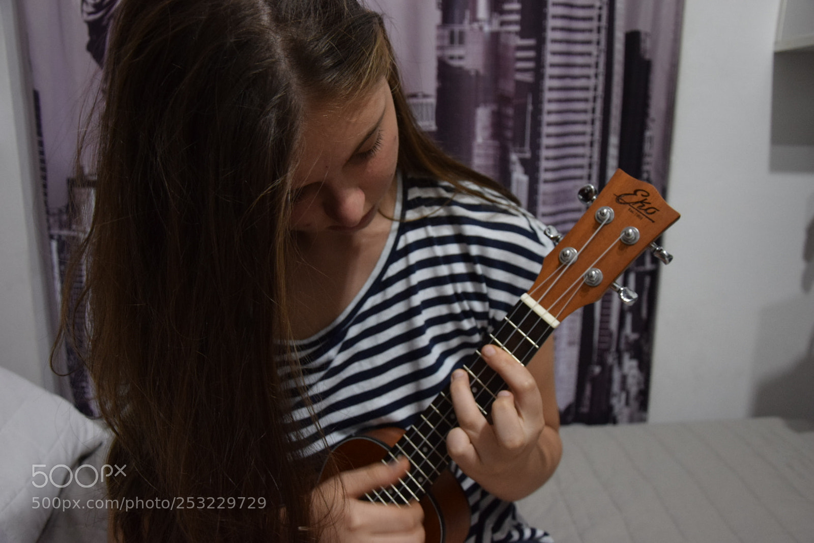 Nikon D5300 sample photo. Ukulele player. photography