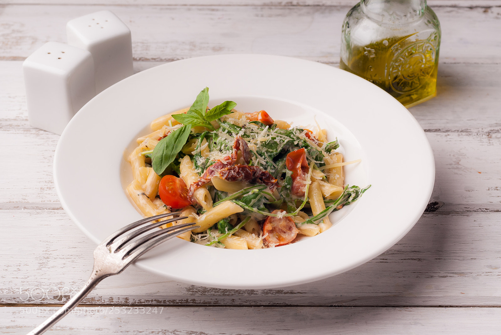 Nikon D200 sample photo. Penne with sun-dried tomatoes photography