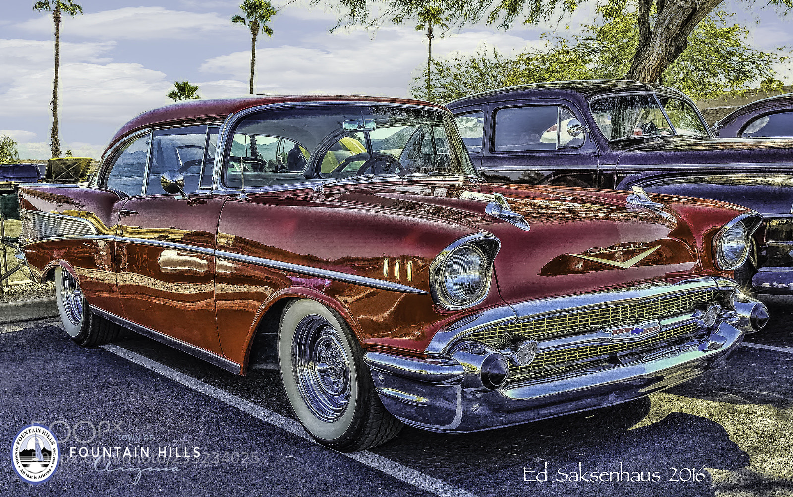 Panasonic Lumix DMC-FZ1000 sample photo. 1957 red chevy photography