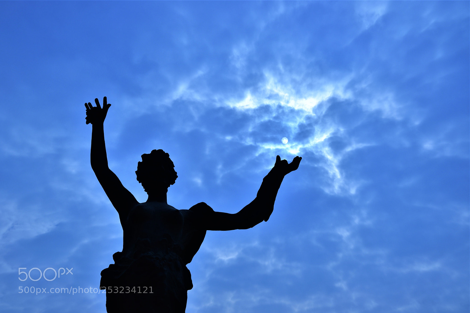 Nikon D3300 sample photo. Statue's silhouette photography