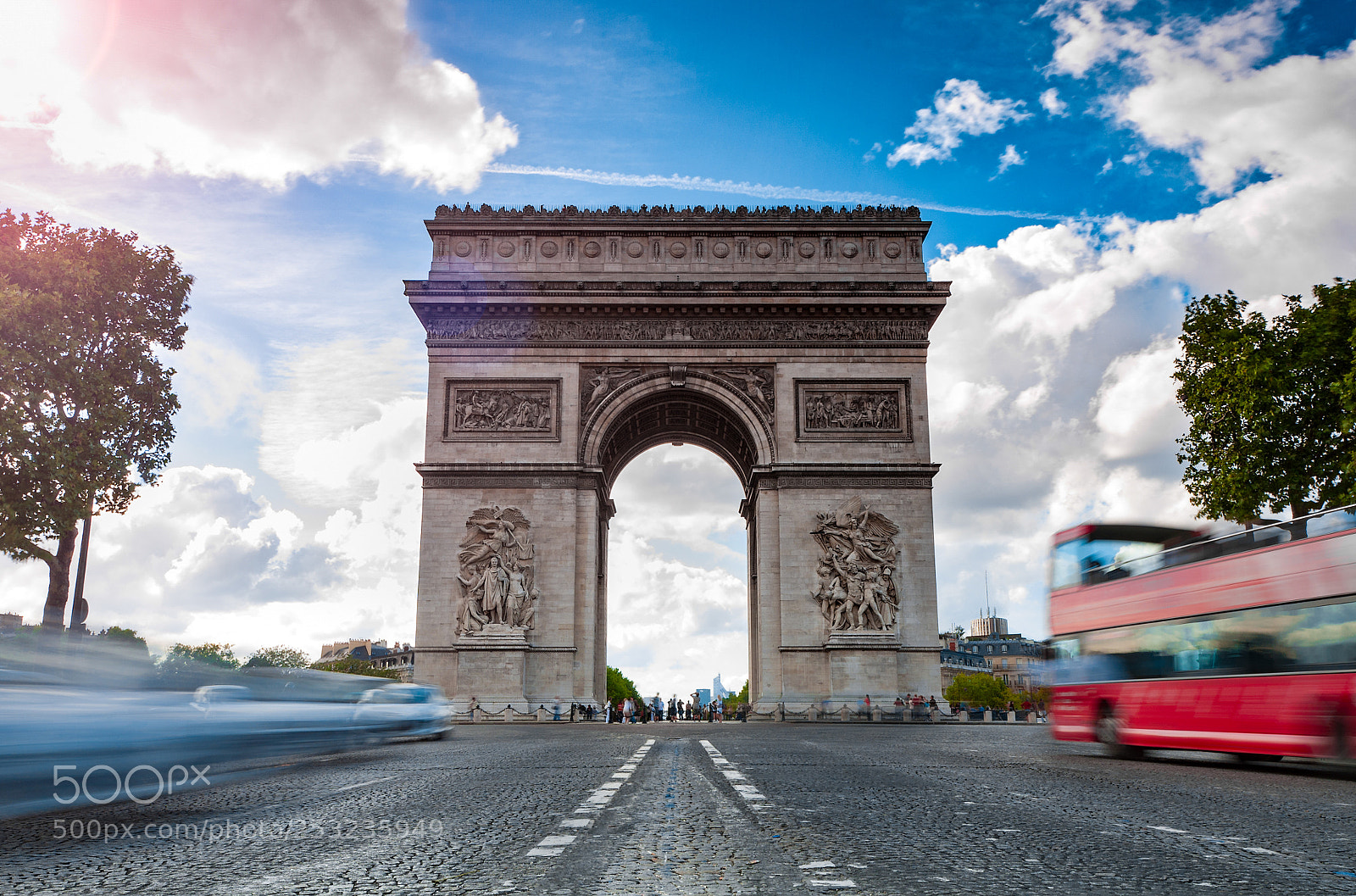 Nikon D300 sample photo. Triumphal arch in paris. photography