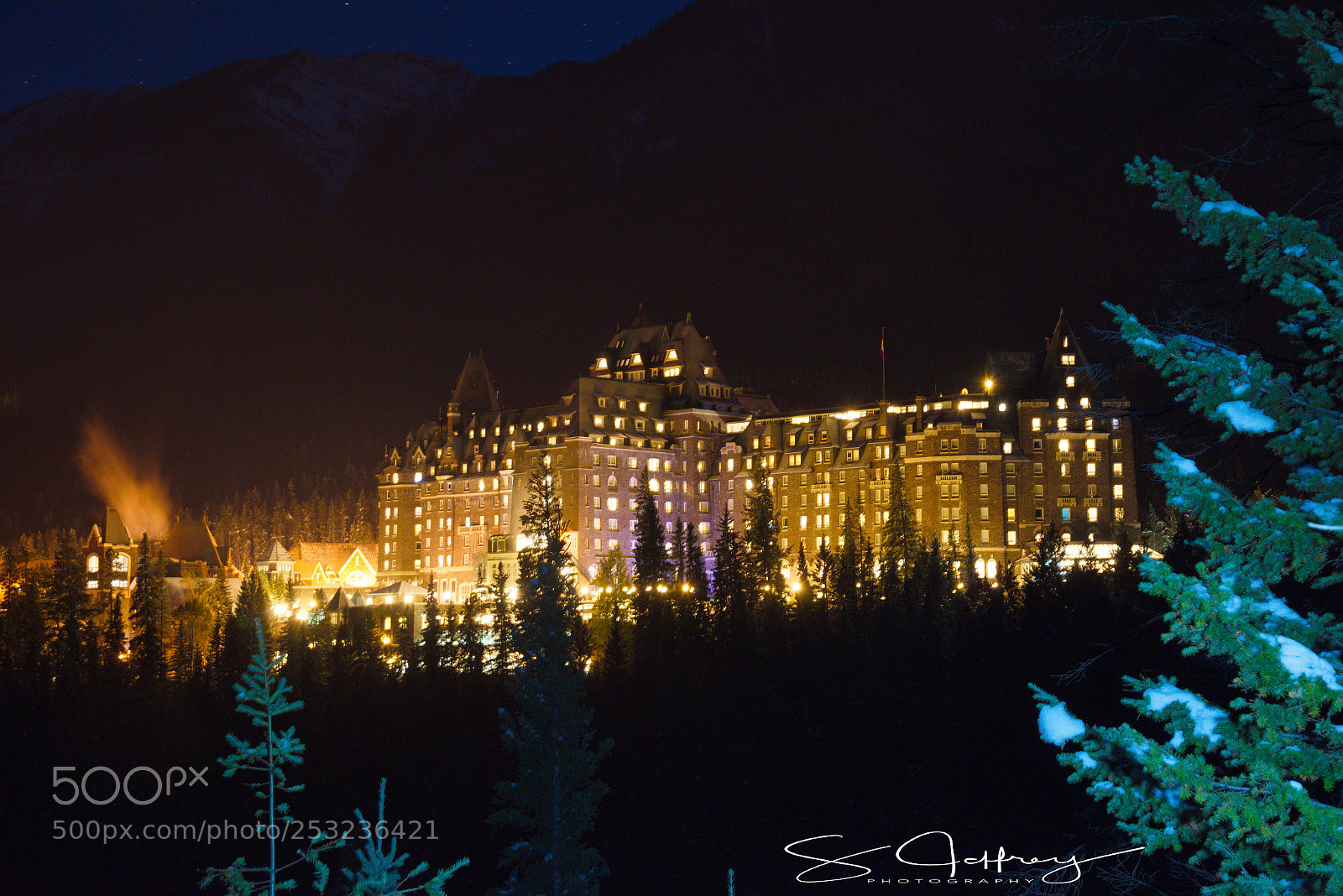 Nikon D810 sample photo. Banff springs winter s photography