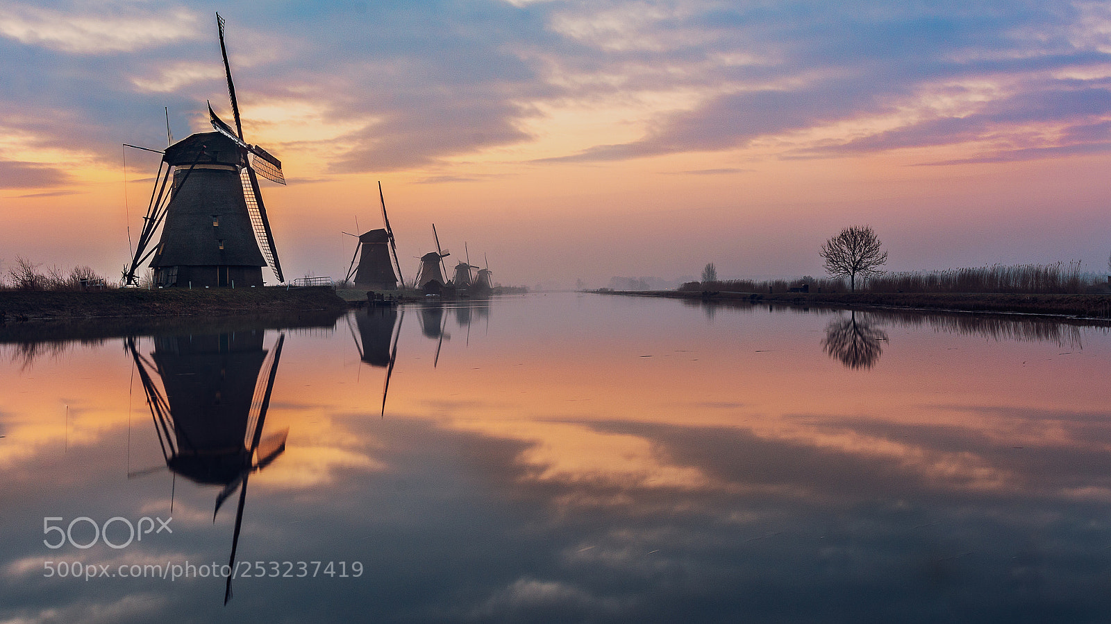 Nikon D7100 sample photo. Windmills in kinderdijk photography