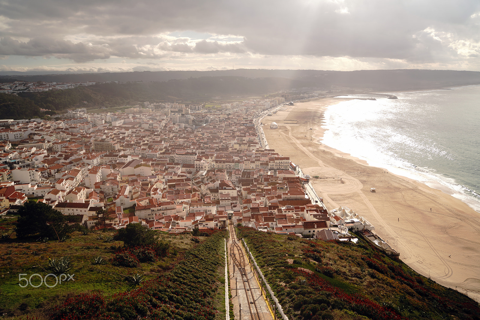 Sony FE 24-70mm F2.8 GM sample photo. Sunshine in nazare, portugal photography