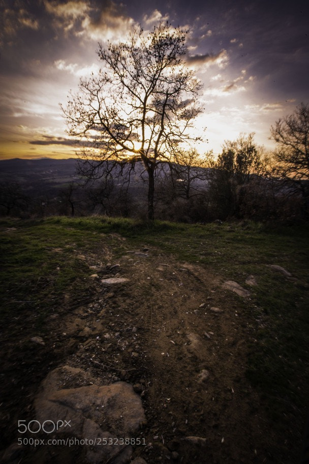 Pentax K-70 sample photo. Umbrian sunset photography