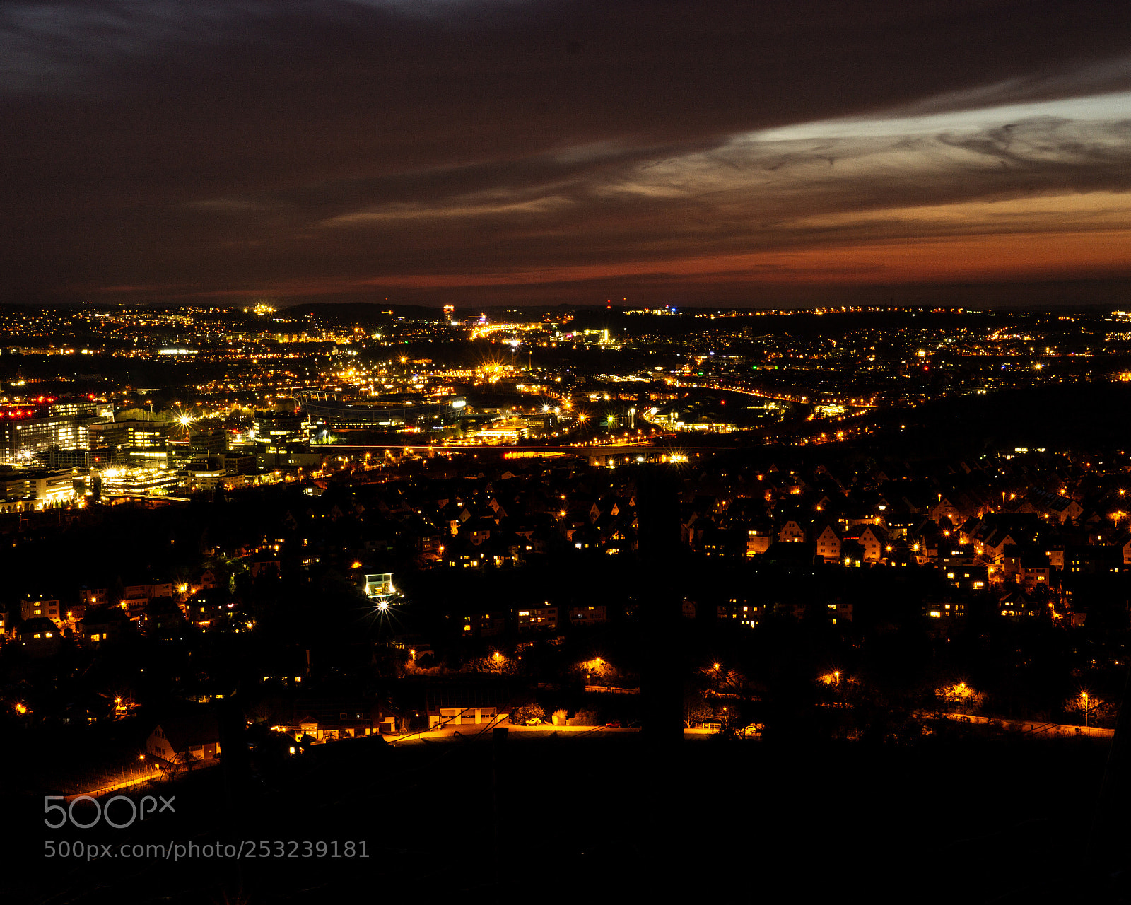 Sony a6000 sample photo. Stuttgart at night photography