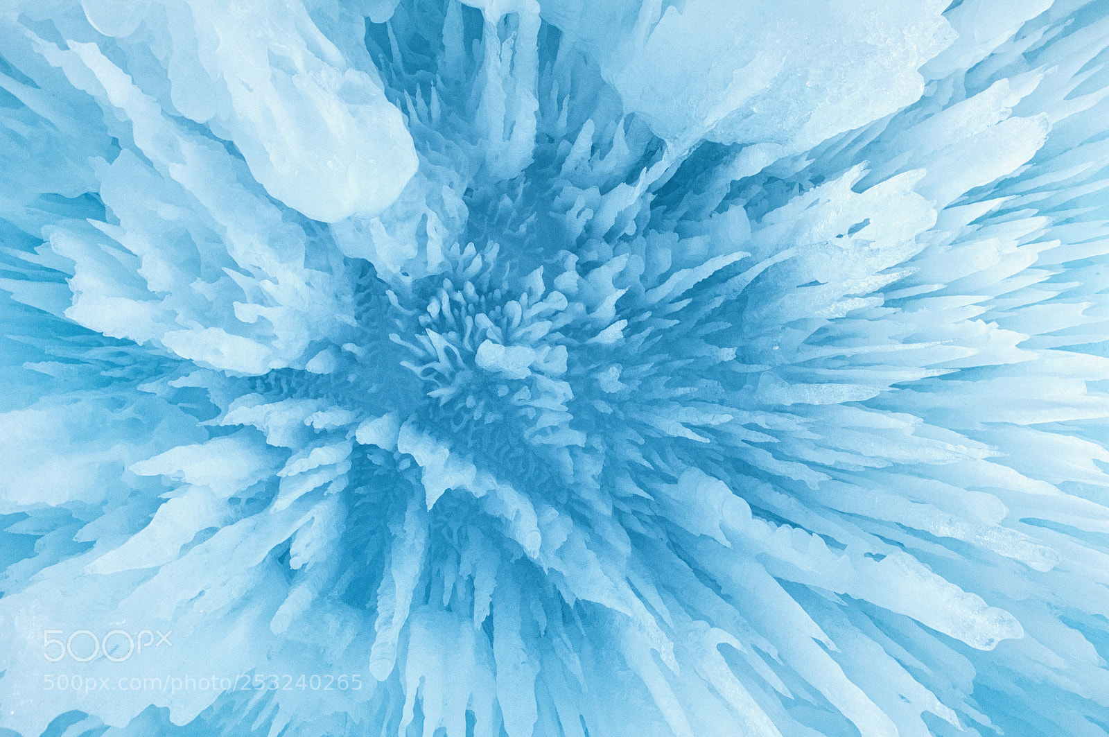 Nikon D5000 sample photo. Ice blue photography