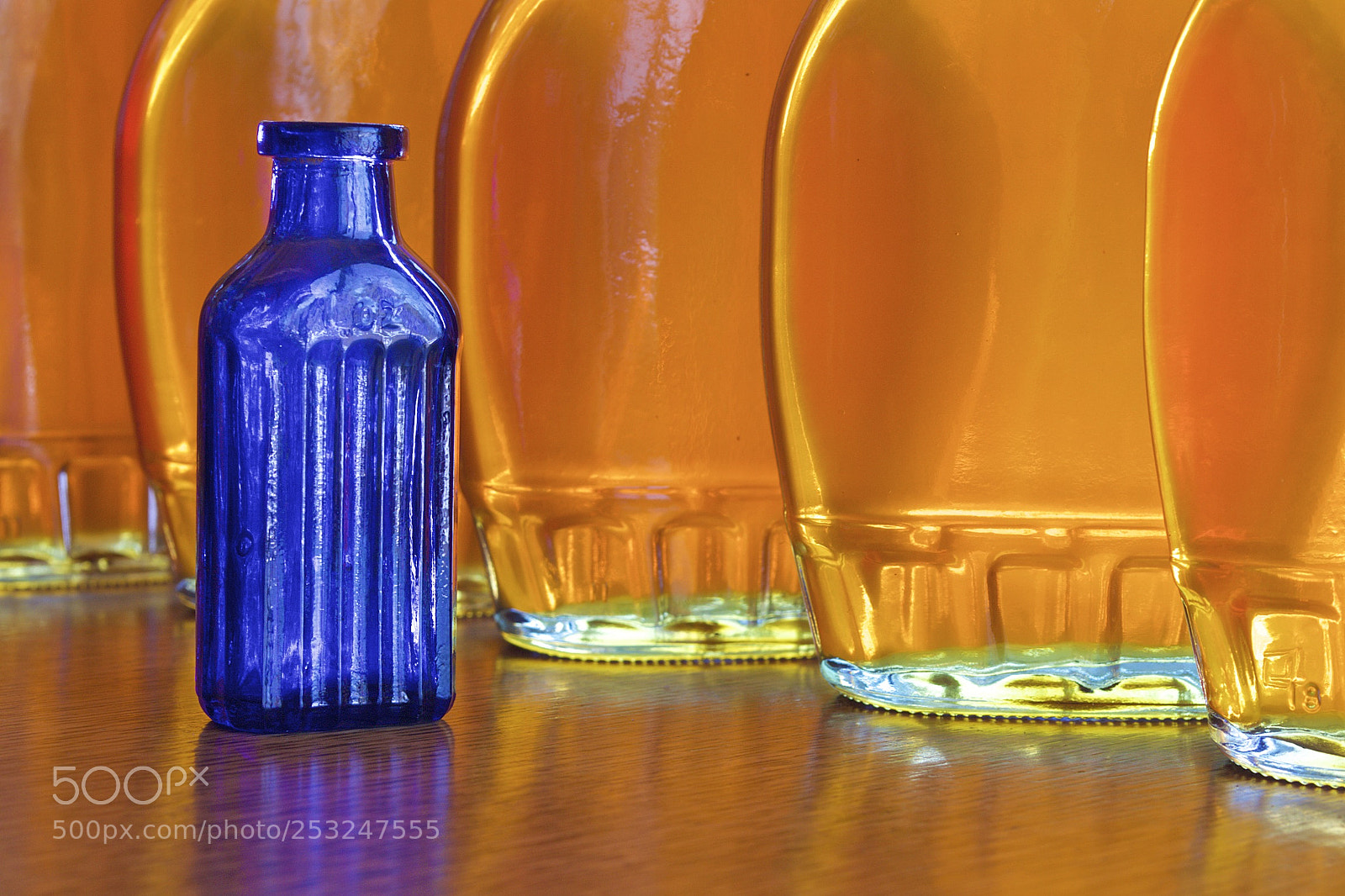 Nikon D3100 sample photo. Bottle of blue photography