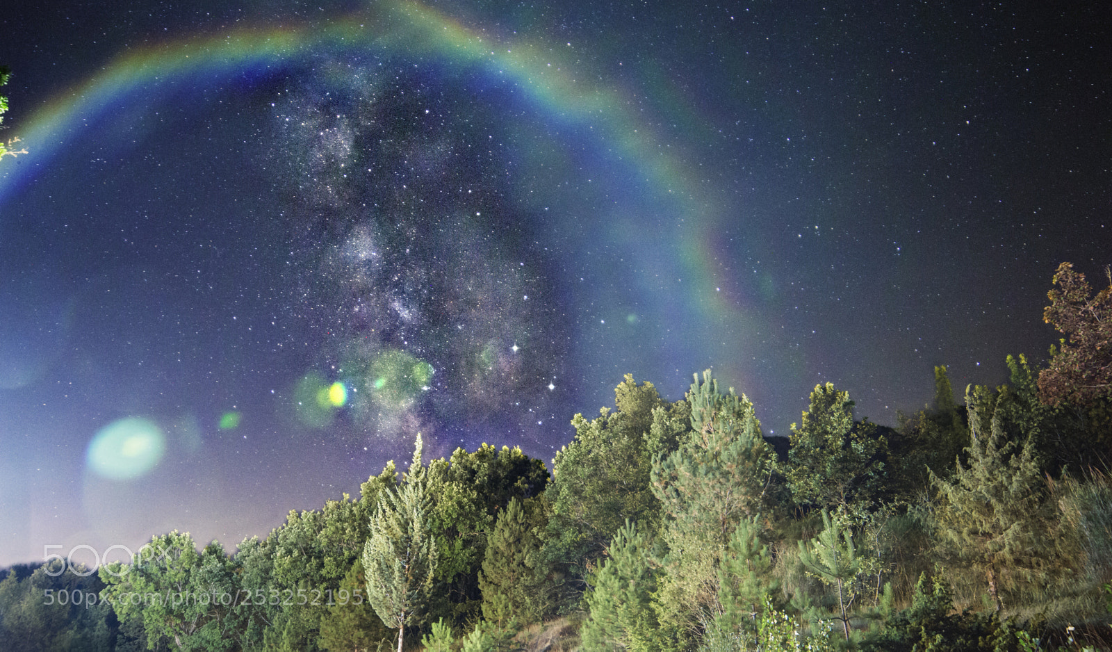 Nikon D3200 sample photo. Rainbow in the dark photography