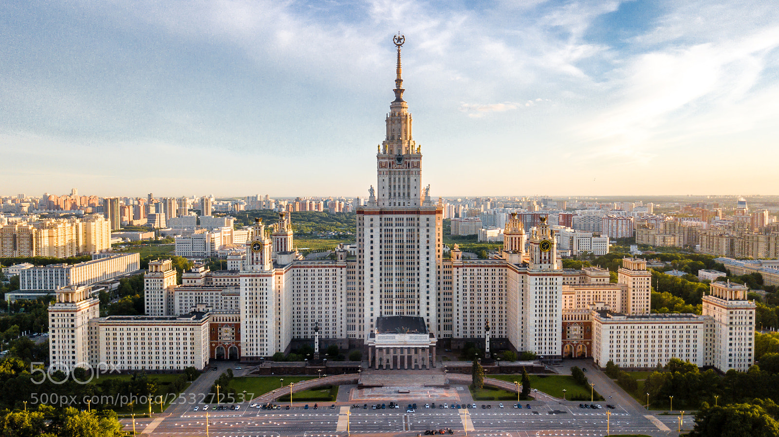 DJI FC220 sample photo. Moscow state university photography