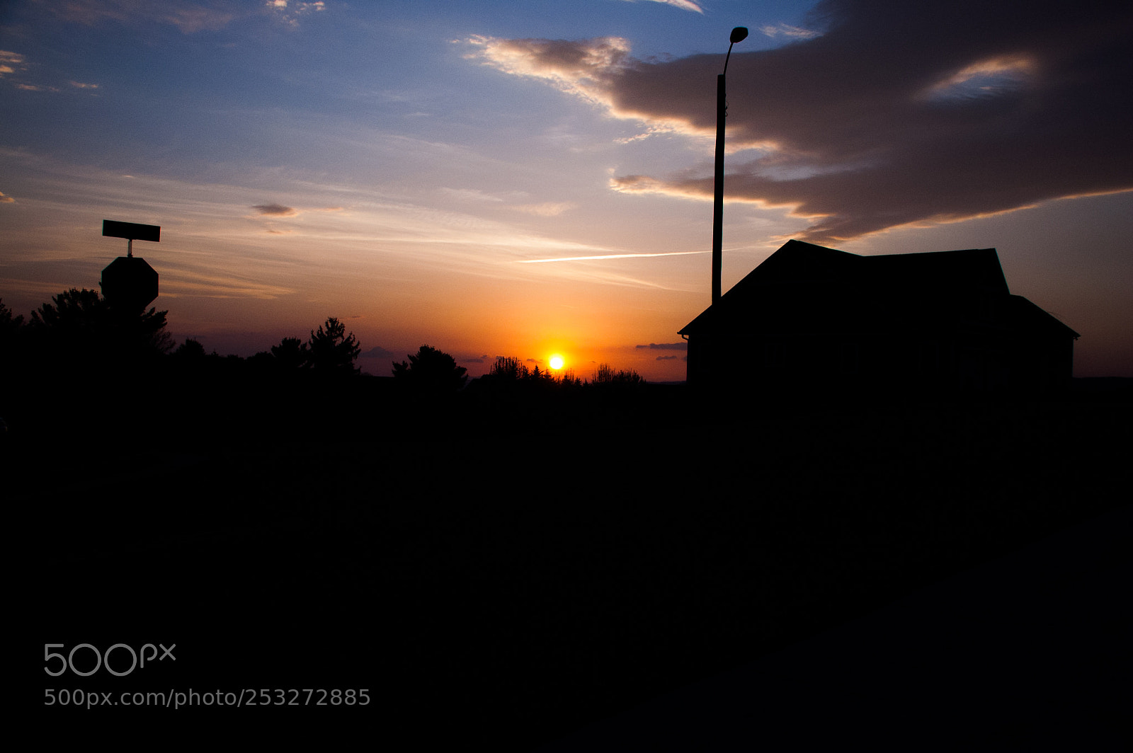 Nikon D40 sample photo. A spring sunset photography