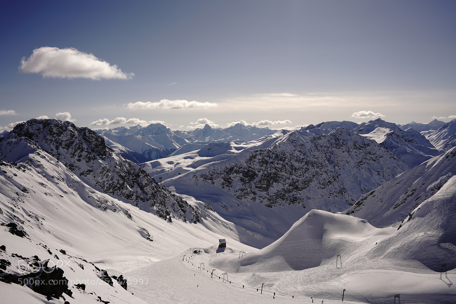 Sony a7R III sample photo. Mountains view from davos photography