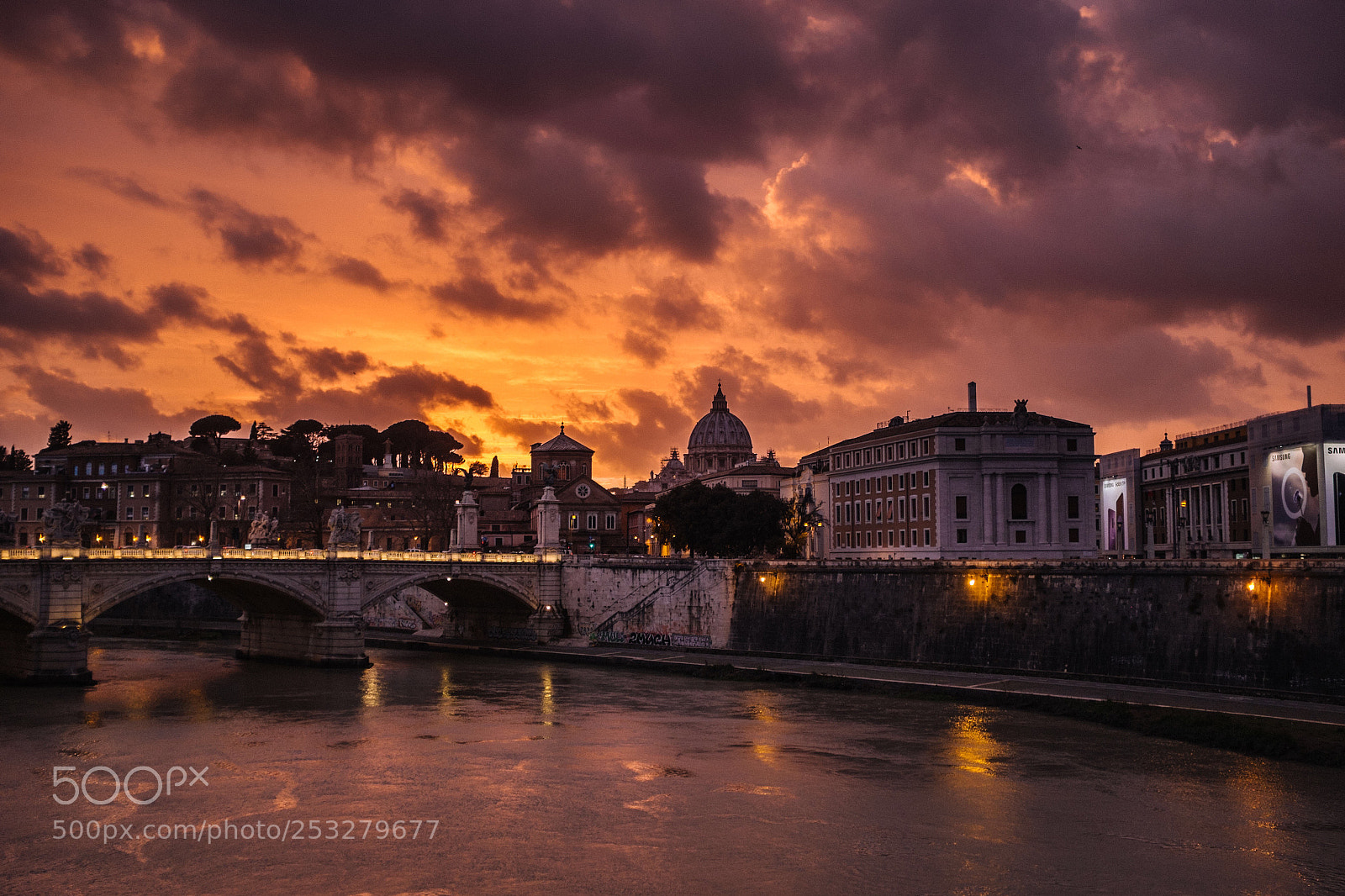 Fujifilm X100T sample photo. Sunset in rome photography