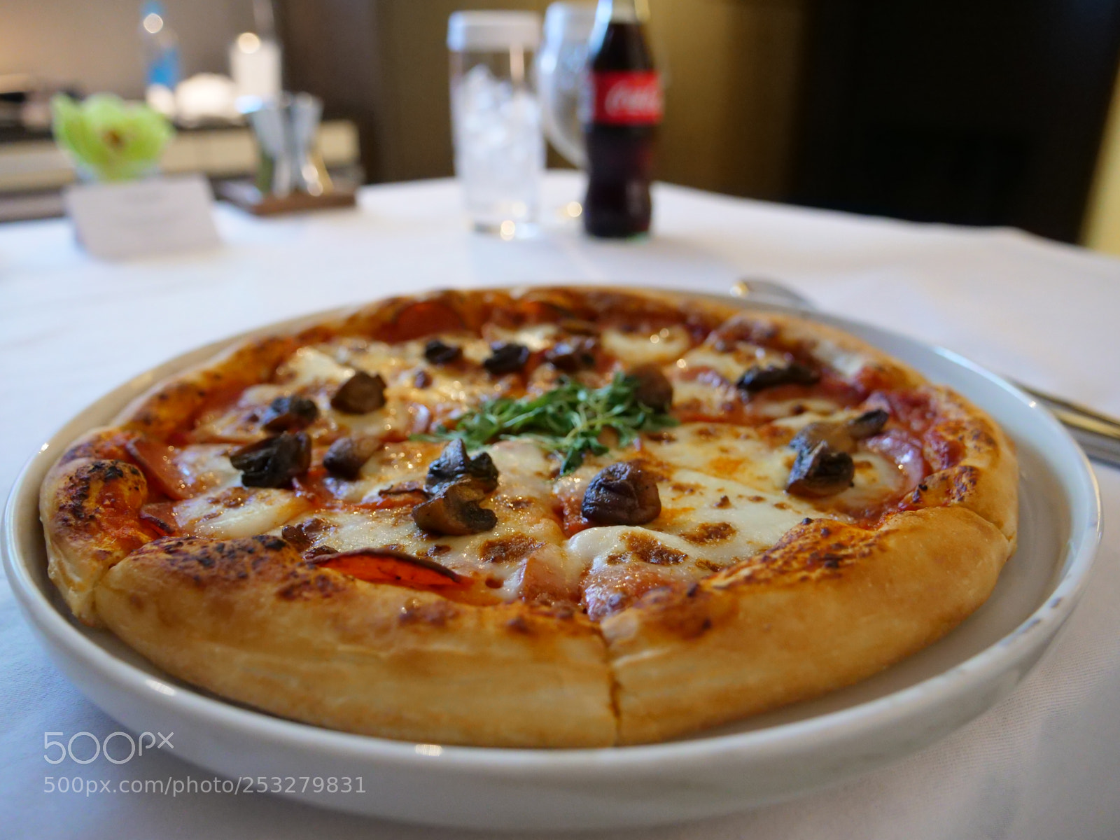 Panasonic Lumix DC-GH5 sample photo. Mushroom pizza photography