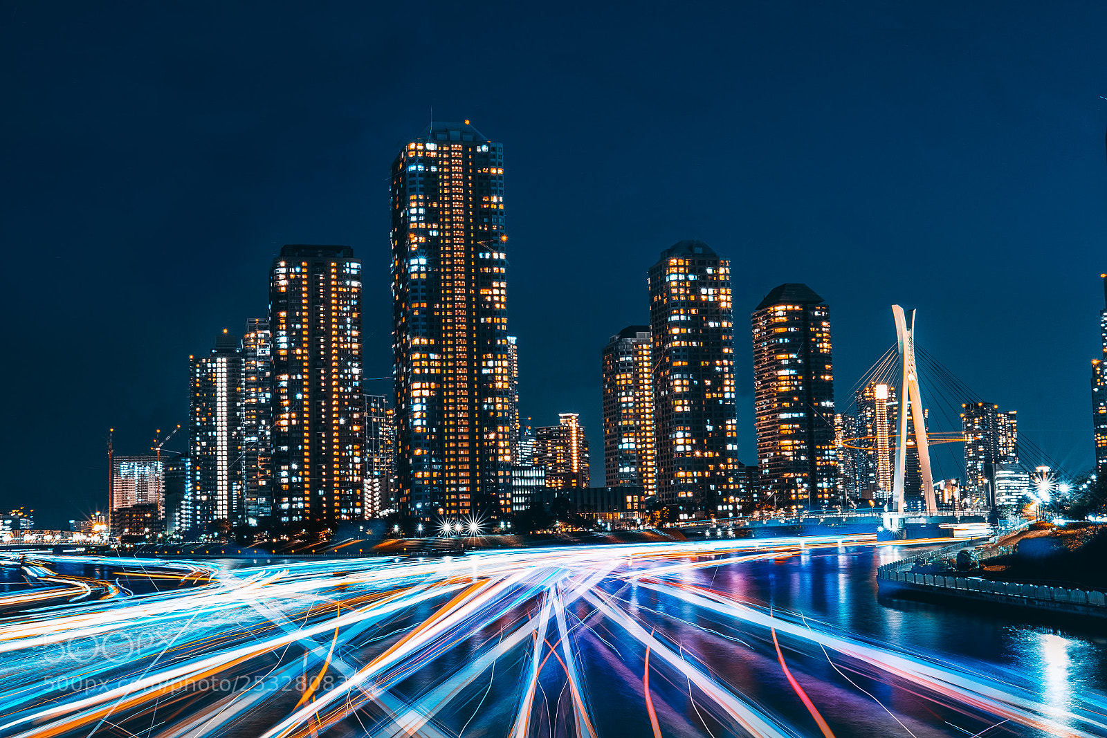 Sony a7R II sample photo. Long exposure sumida river photography