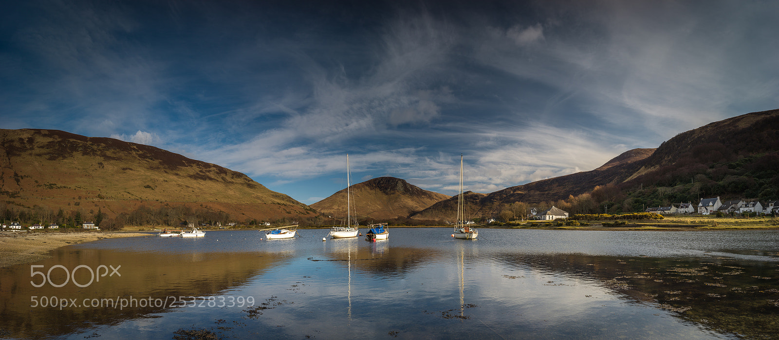 Hasselblad X1D-50c sample photo. Yachts at lochranza photography