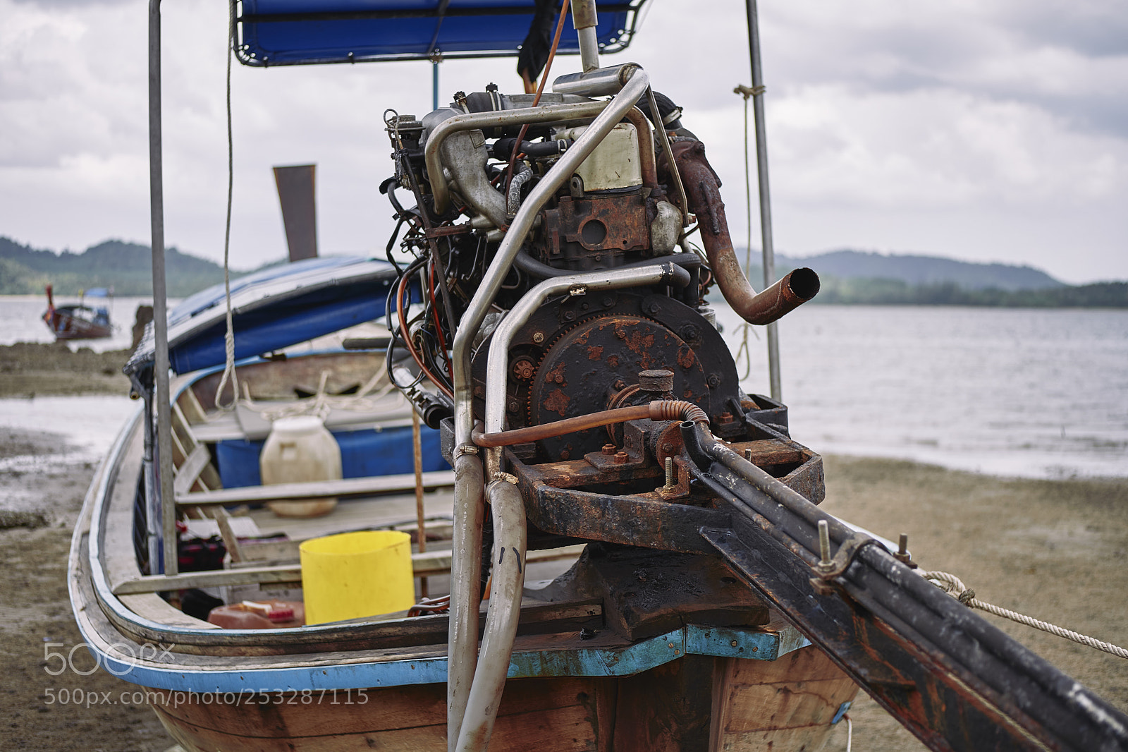 Sony a7 III sample photo. Boat engine of an photography