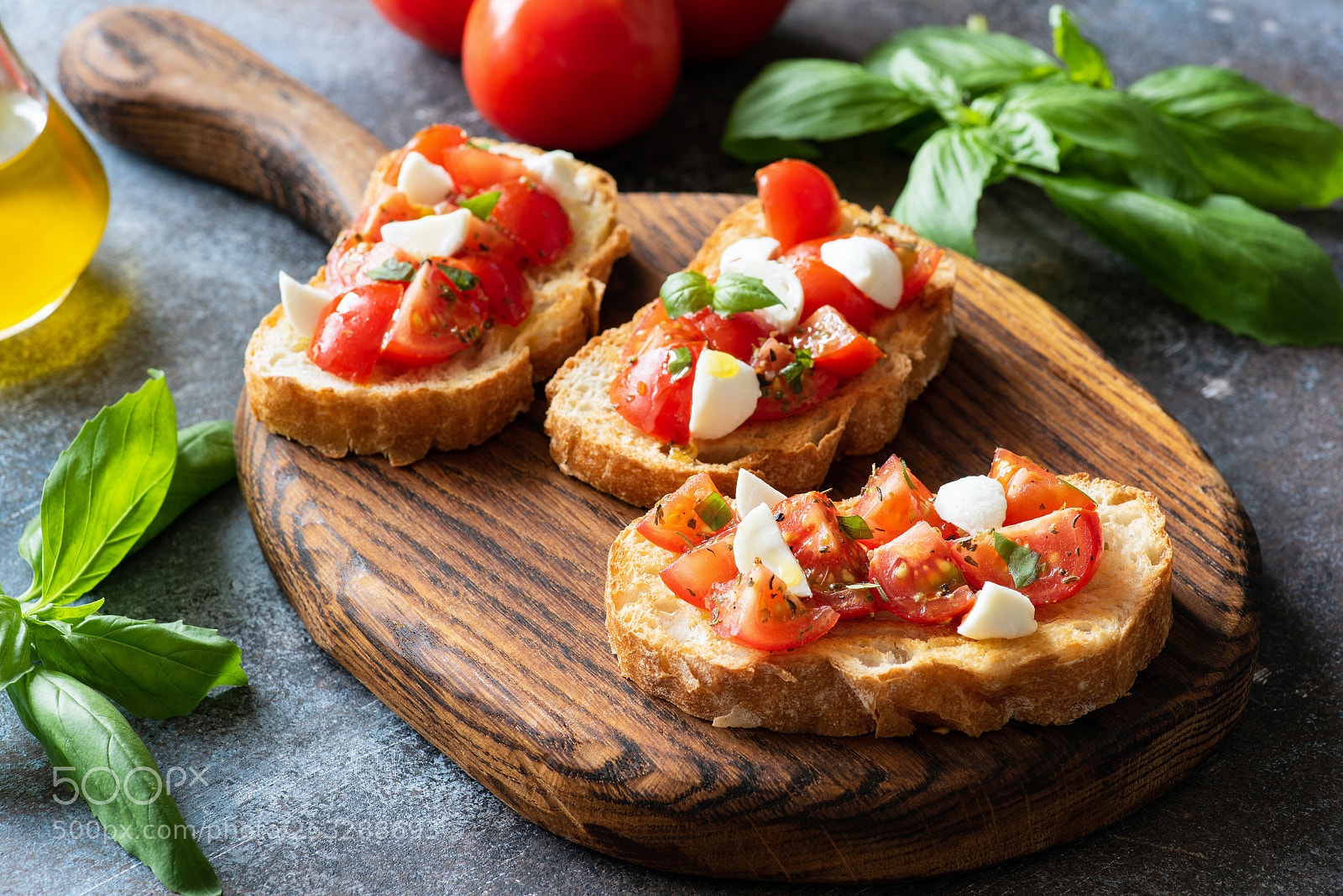 Nikon D810 sample photo. Bruschetta with cherry tomatoes photography