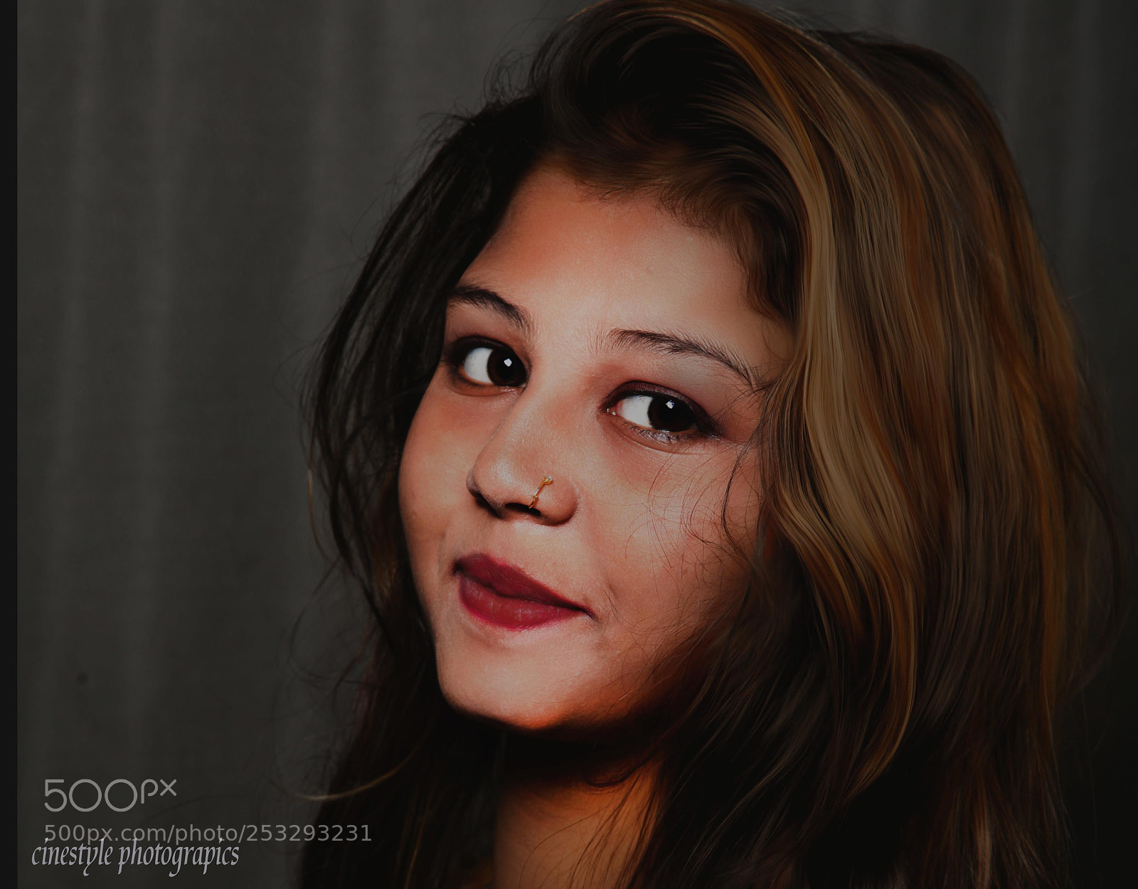 Canon EOS 5D Mark II sample photo. Studio light portrait photography