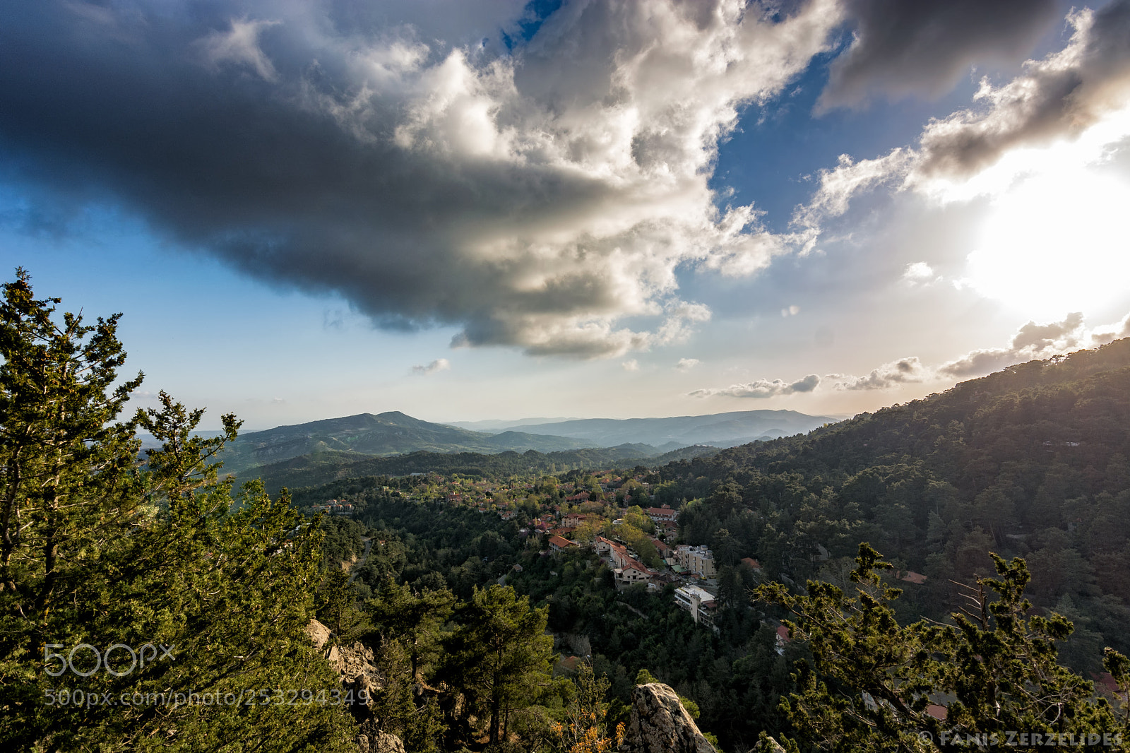 Nikon D5200 sample photo. View of platres village photography