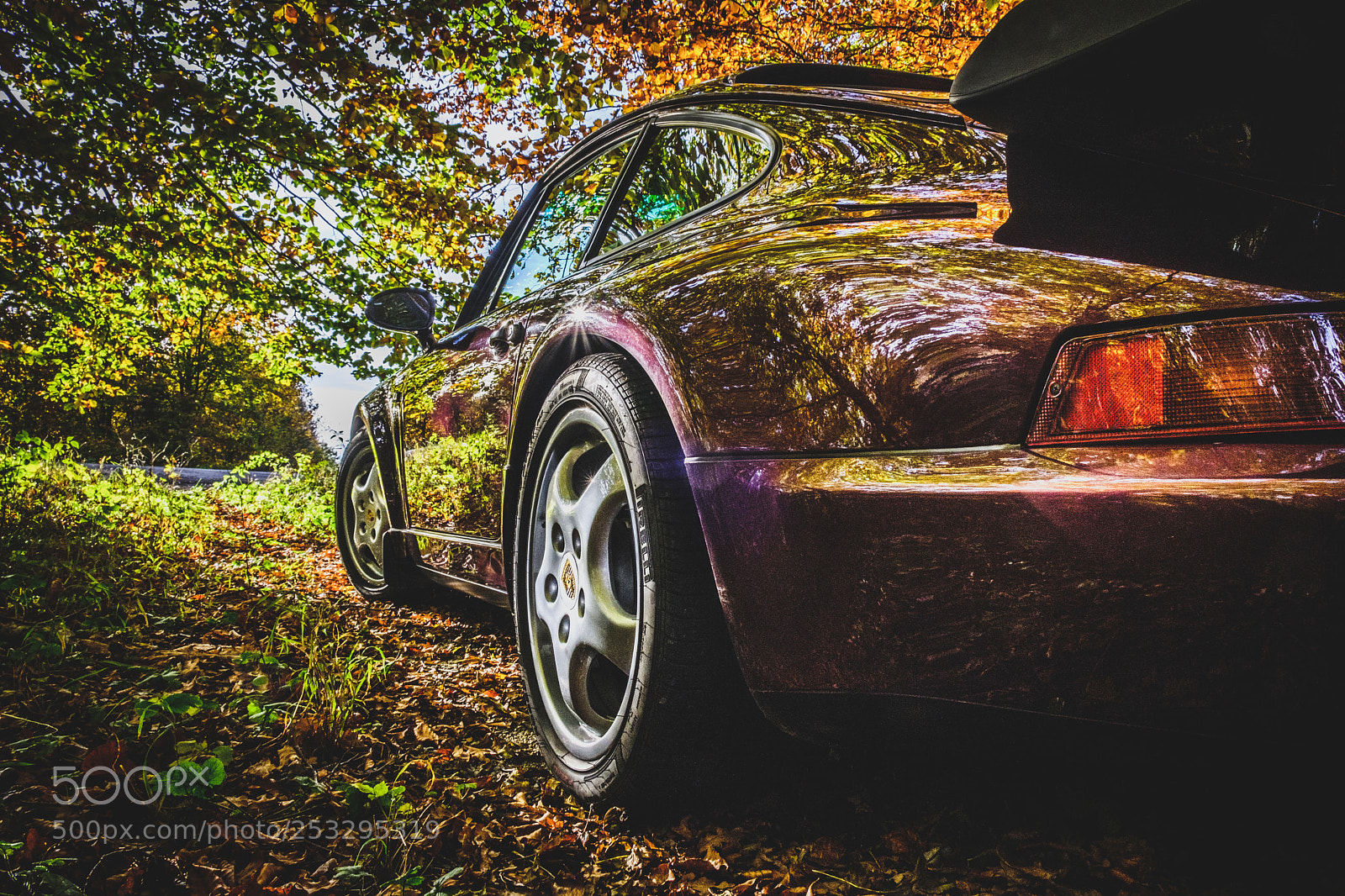 Fujifilm X-T20 sample photo. Porsche 964 wide angle photography