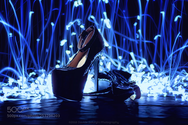 Nikon D5200 sample photo. Heels lights painting photography