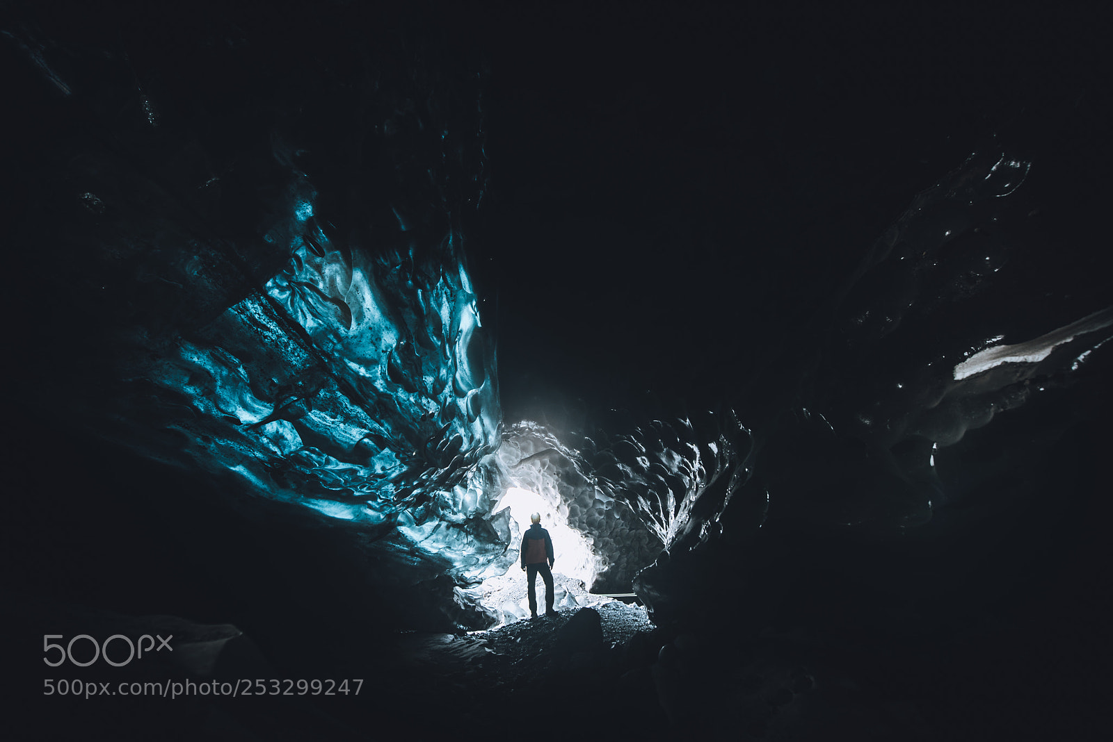 Nikon D810 sample photo. Inside the glacier photography