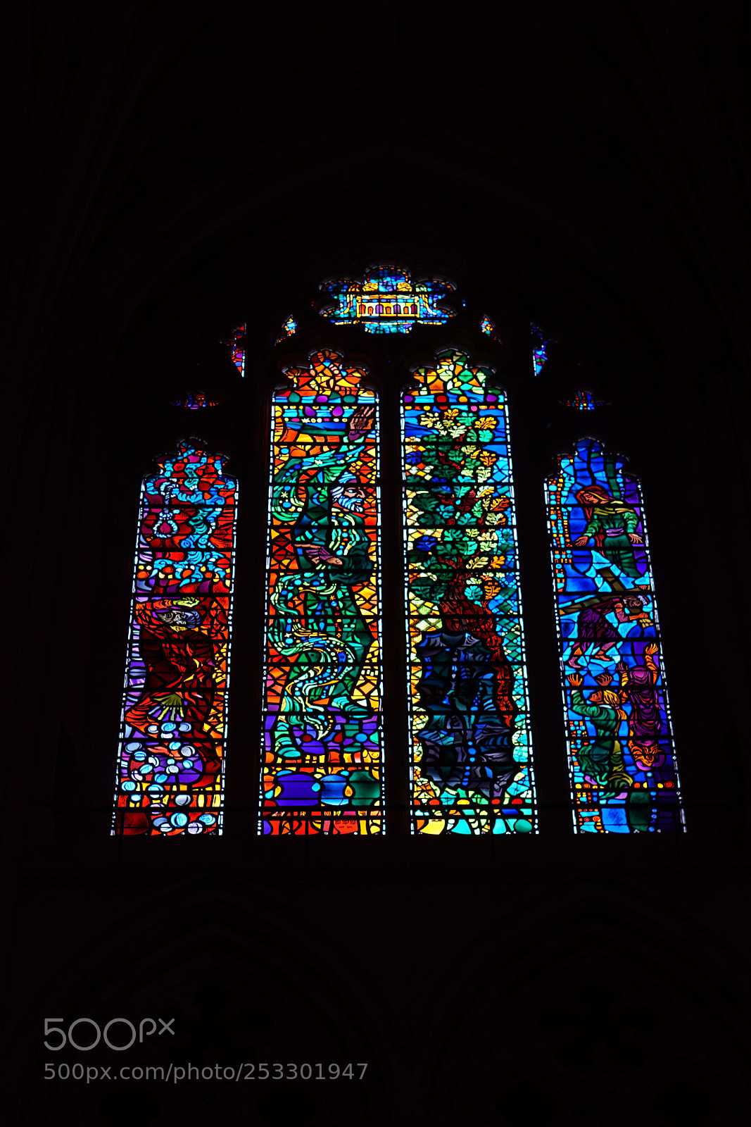 Sony a6500 sample photo. Stained glass window photography