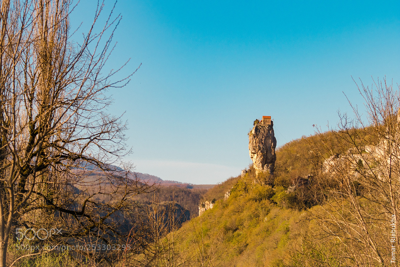 Canon EOS 80D sample photo. Katskhi pillar in spring photography