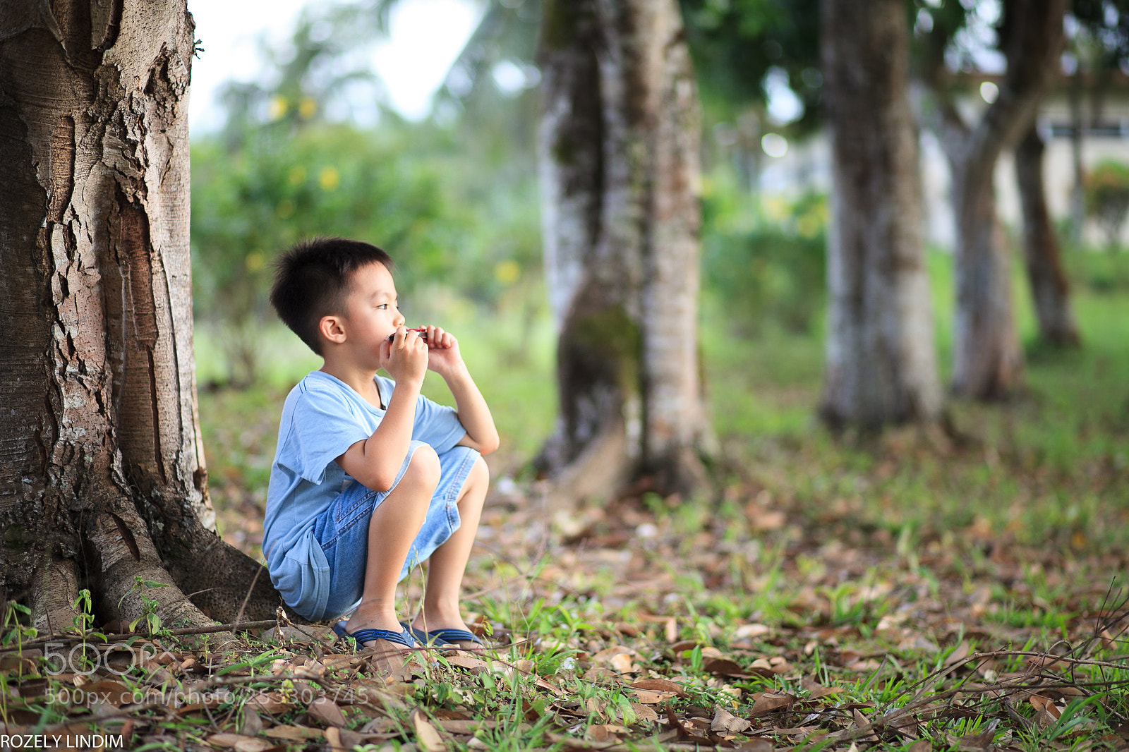 Canon EOS 5D Mark II sample photo. Kid playing harmonica photography