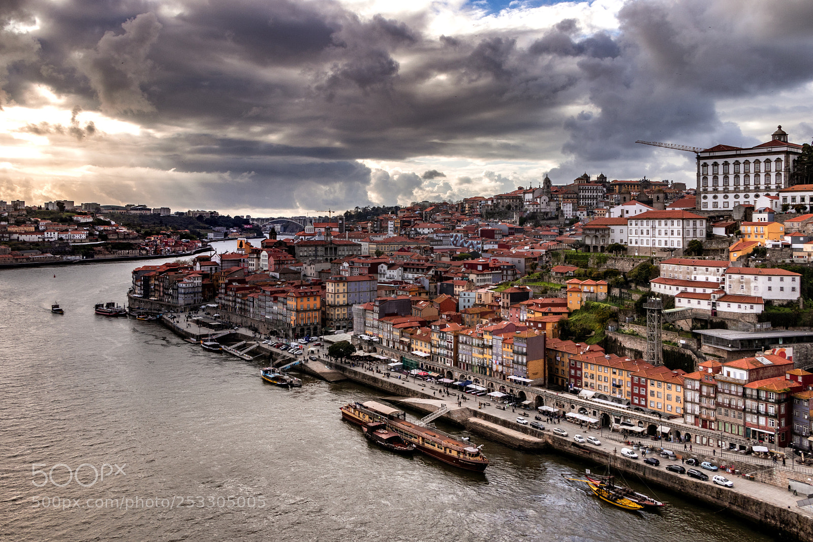 Canon EOS 80D sample photo. Porto riverfront after rain photography