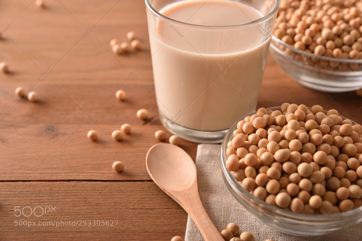 Nikon D810 sample photo. Soy milk and grains photography