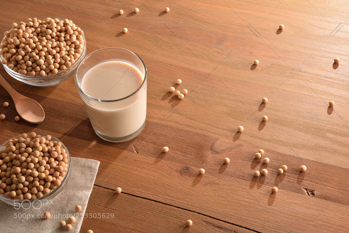 Nikon D810 sample photo. Soy milk and grains photography