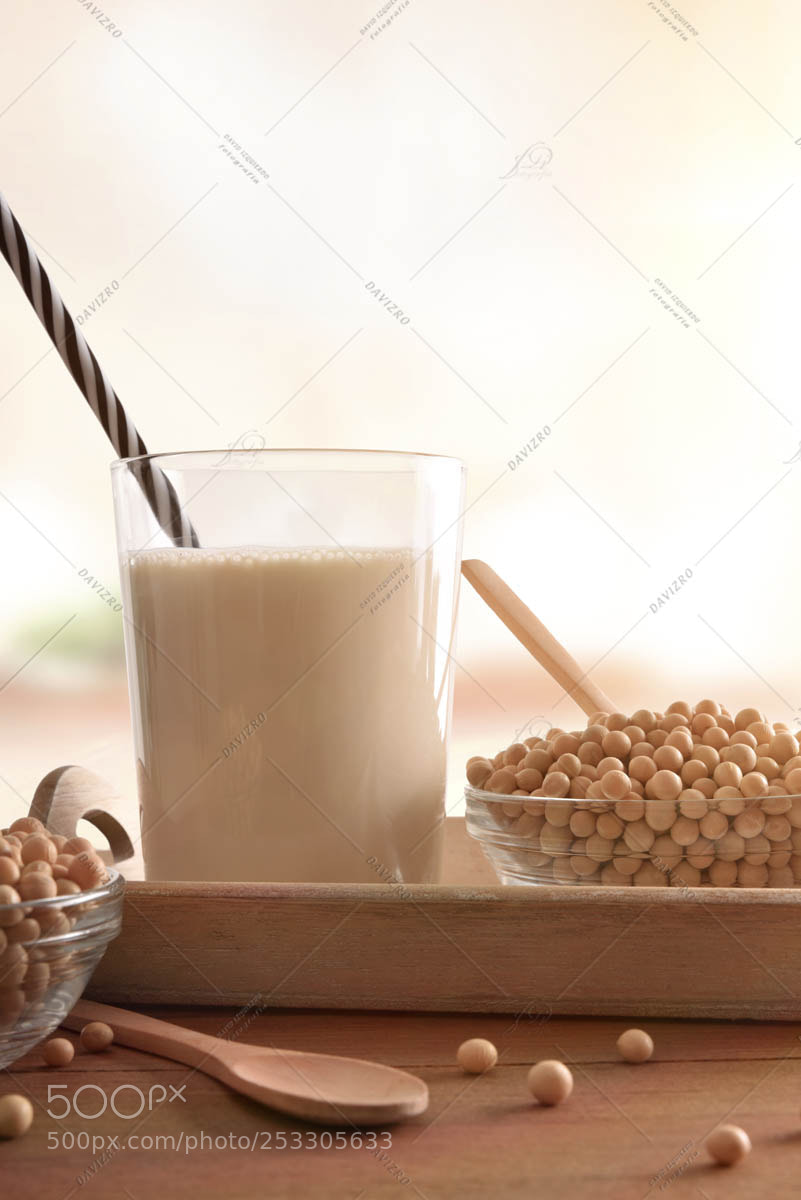 Nikon D810 sample photo. Soy milk and grains photography