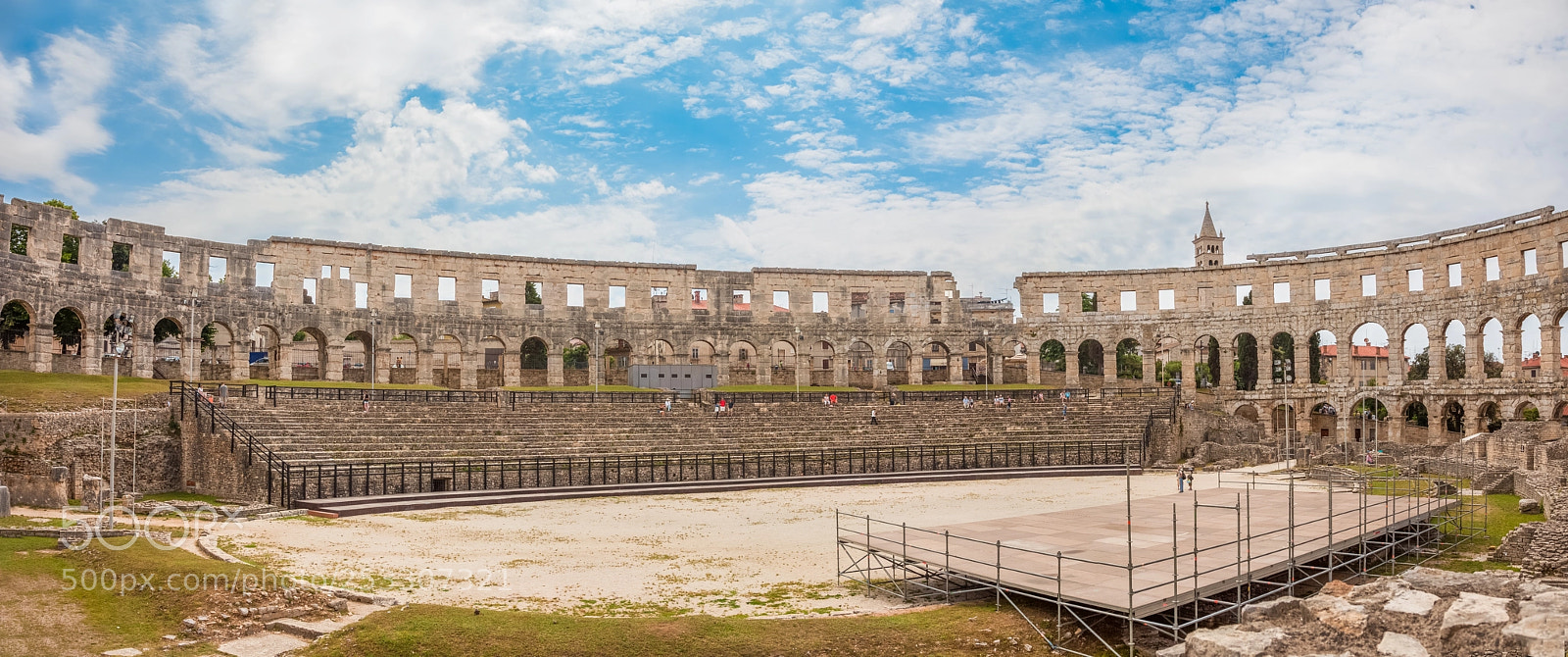 Canon EOS 5D Mark II sample photo. Croatia, pula amphitheatre photography