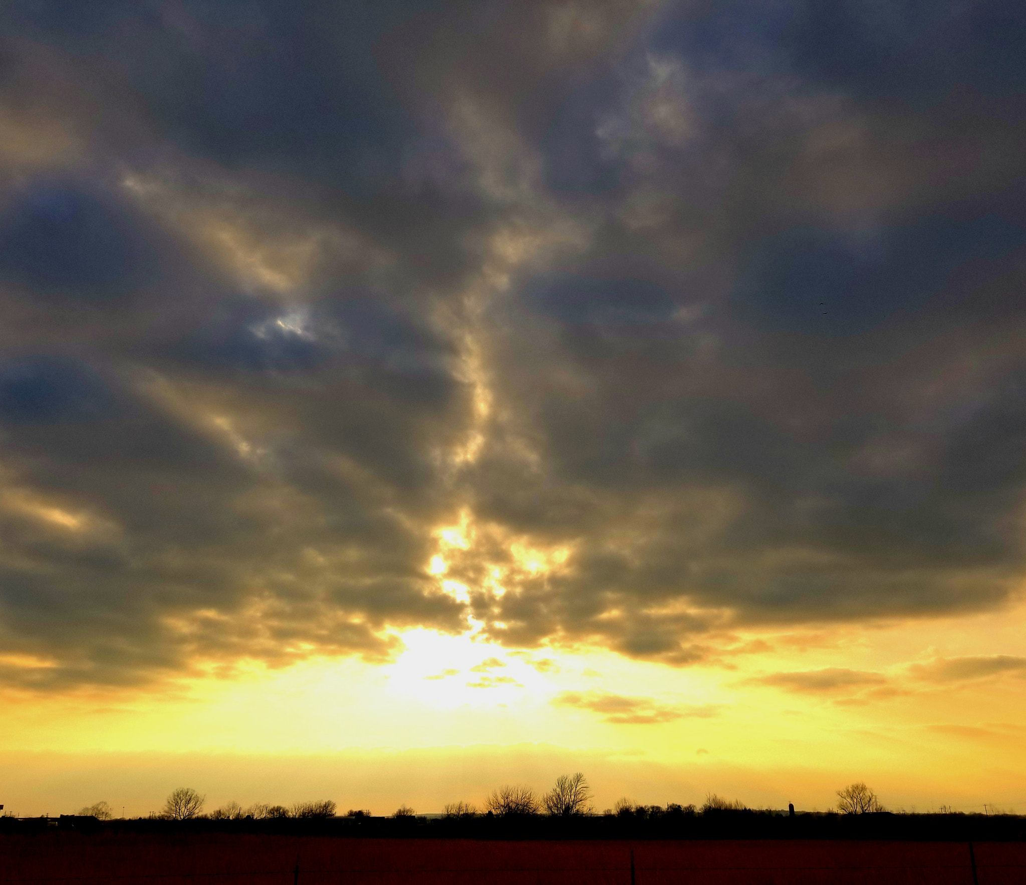 Samsung Galaxy S8 Active sample photo. Fiery sky photography