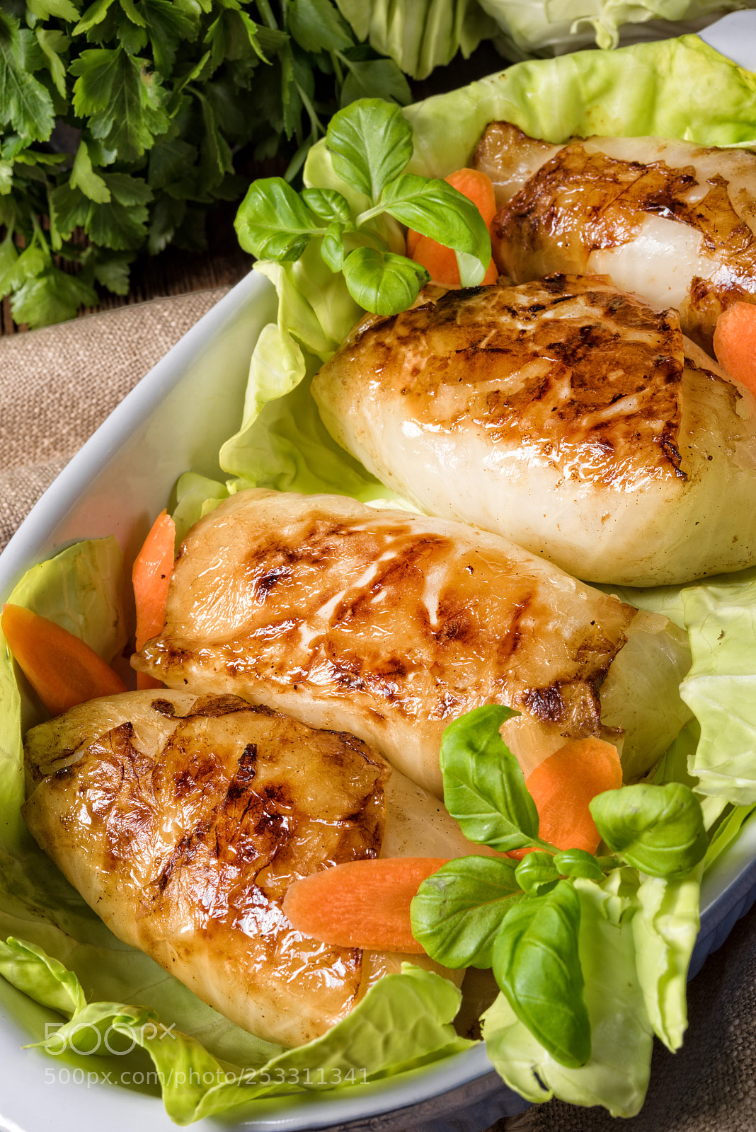Nikon D810 sample photo. Cabbage rolls with minced photography