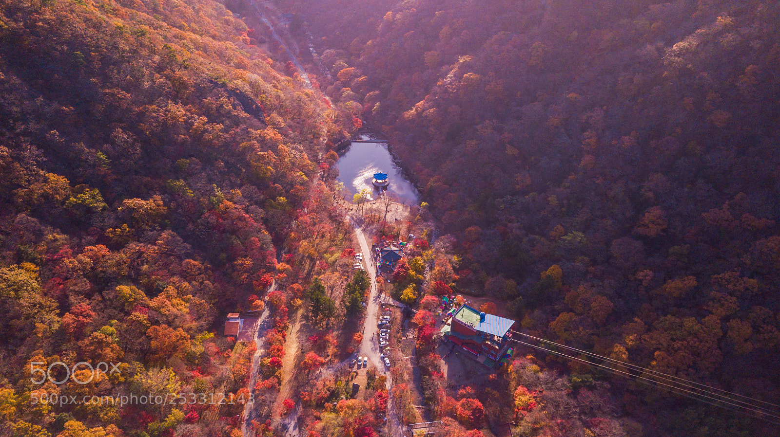 DJI FC220 sample photo. Autumn of naejangsan national photography