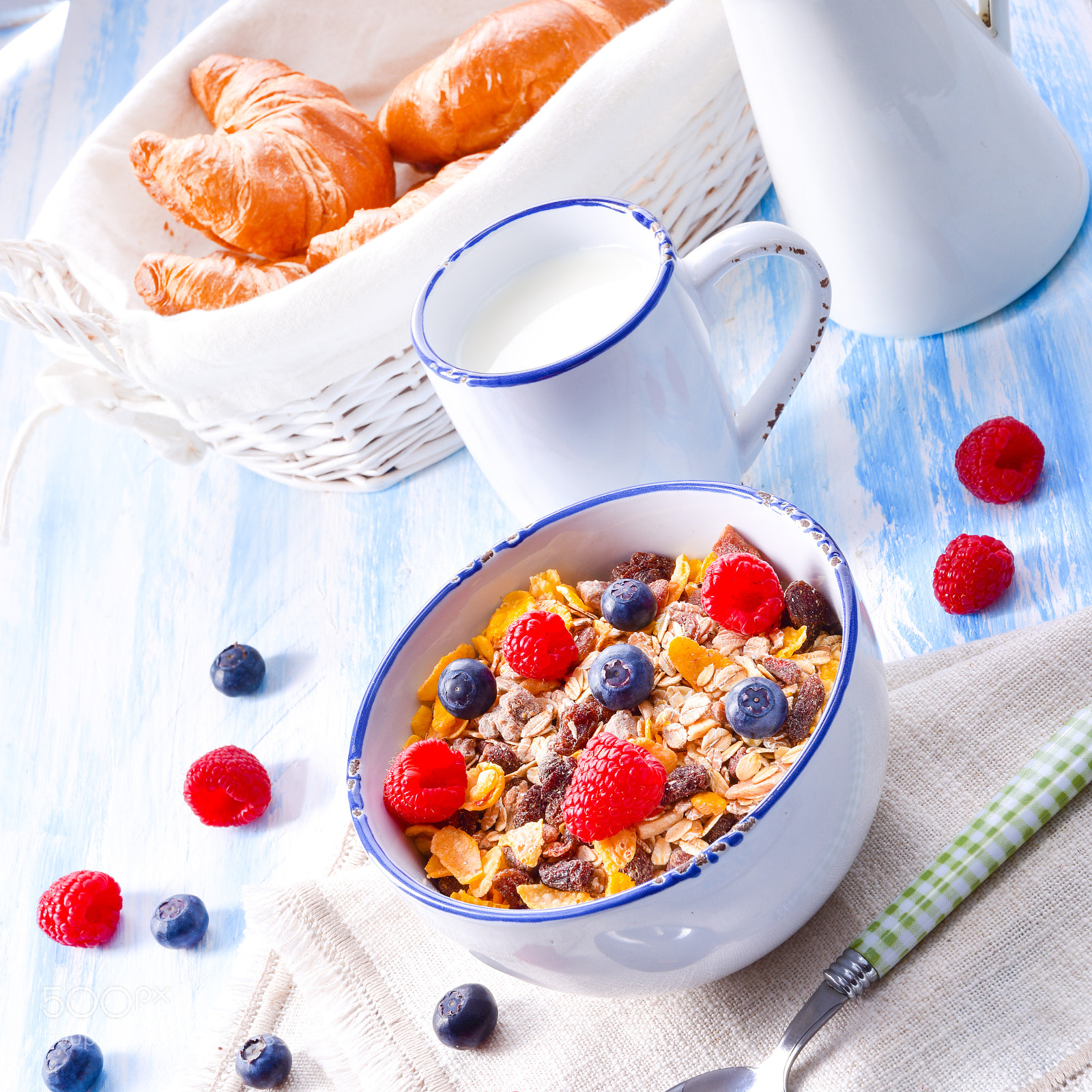 Nikon D810 sample photo. Muesli breakfast menu with photography