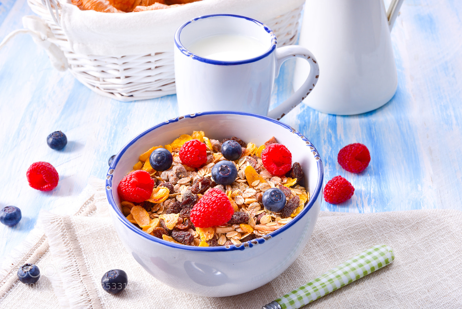Nikon D810 sample photo. Muesli breakfast menu with photography