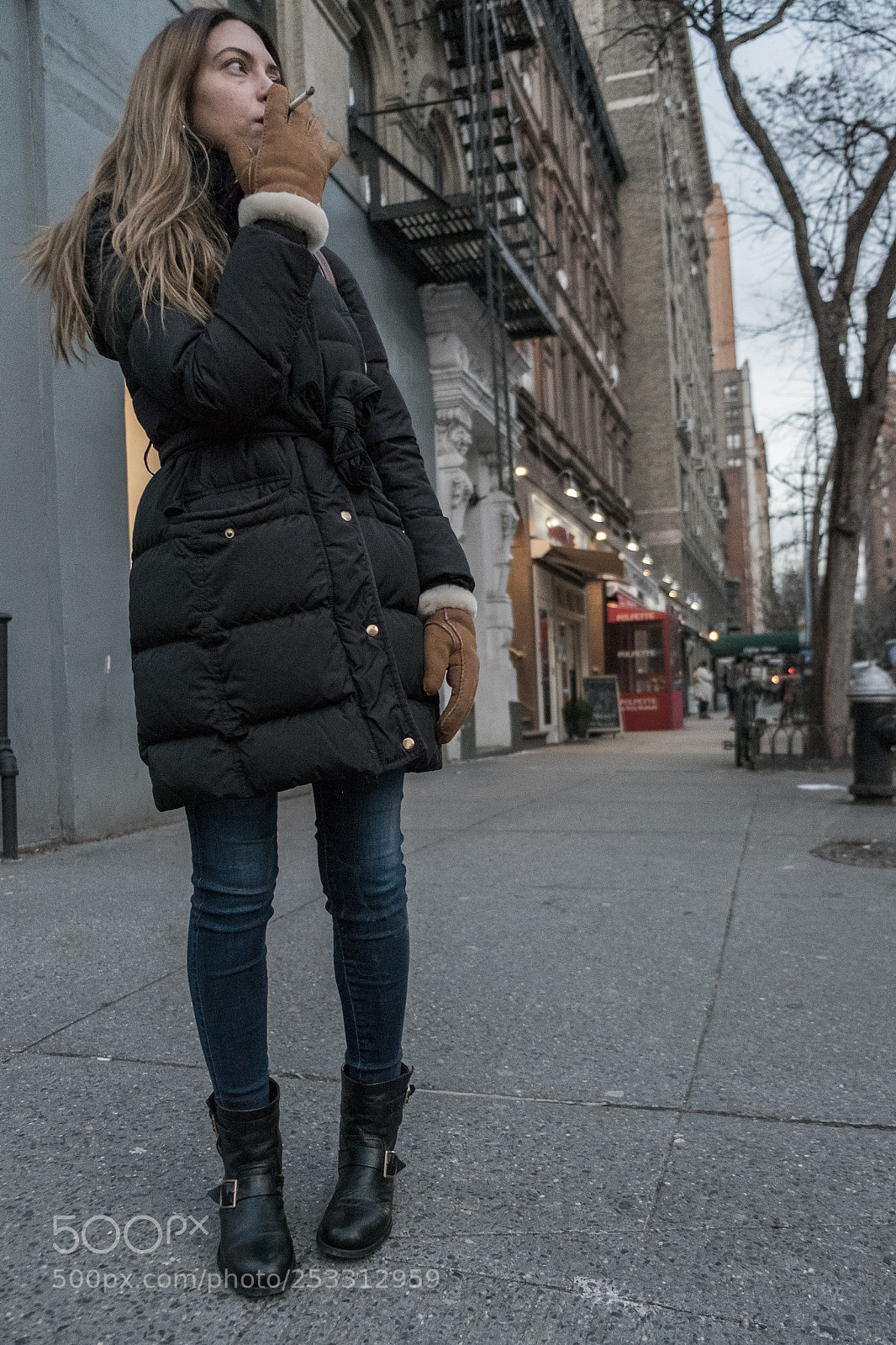Fujifilm X-E2 sample photo. Gloves and a cig photography