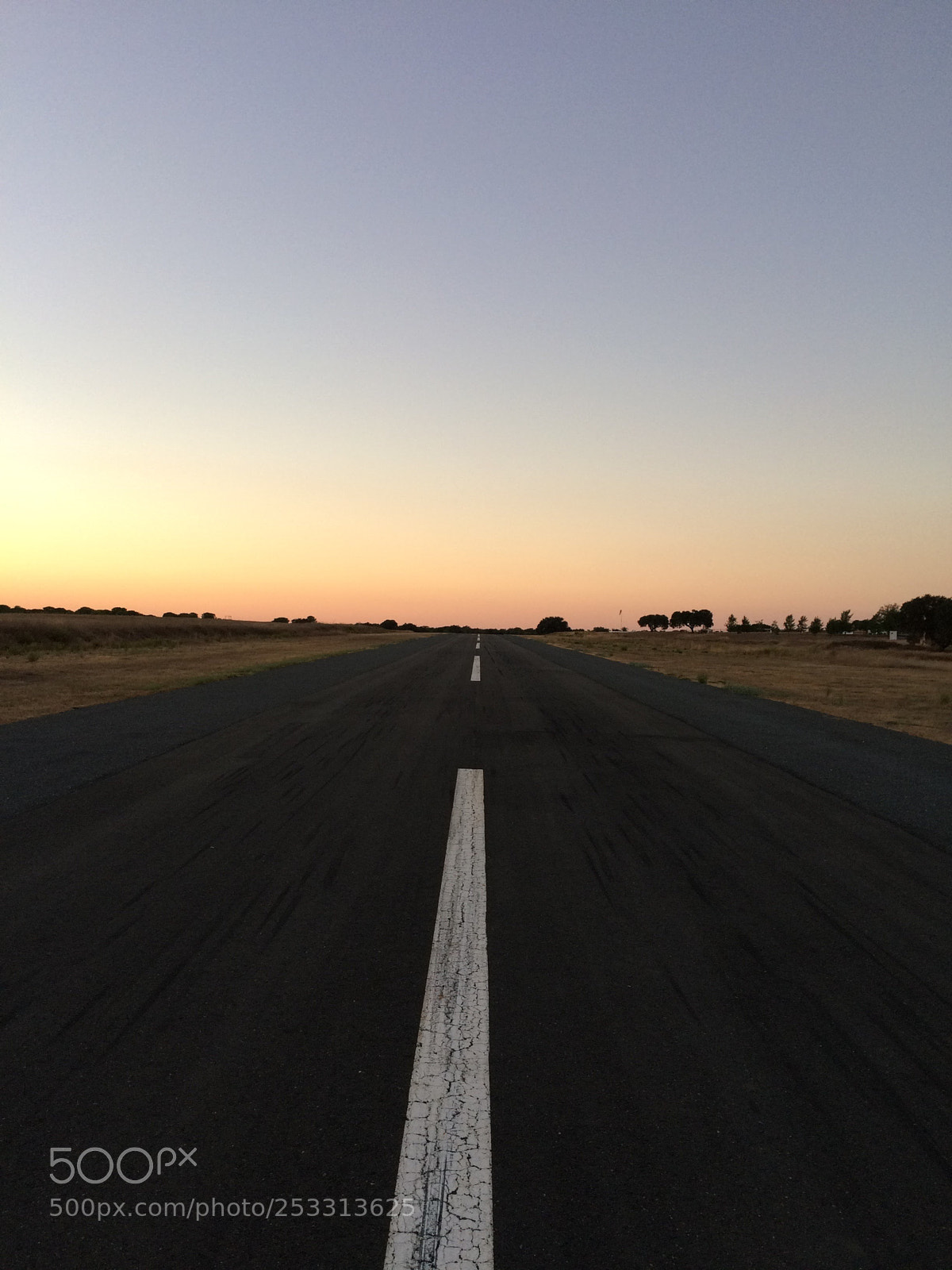 Apple iPhone 5s sample photo. Runway to sunset photography