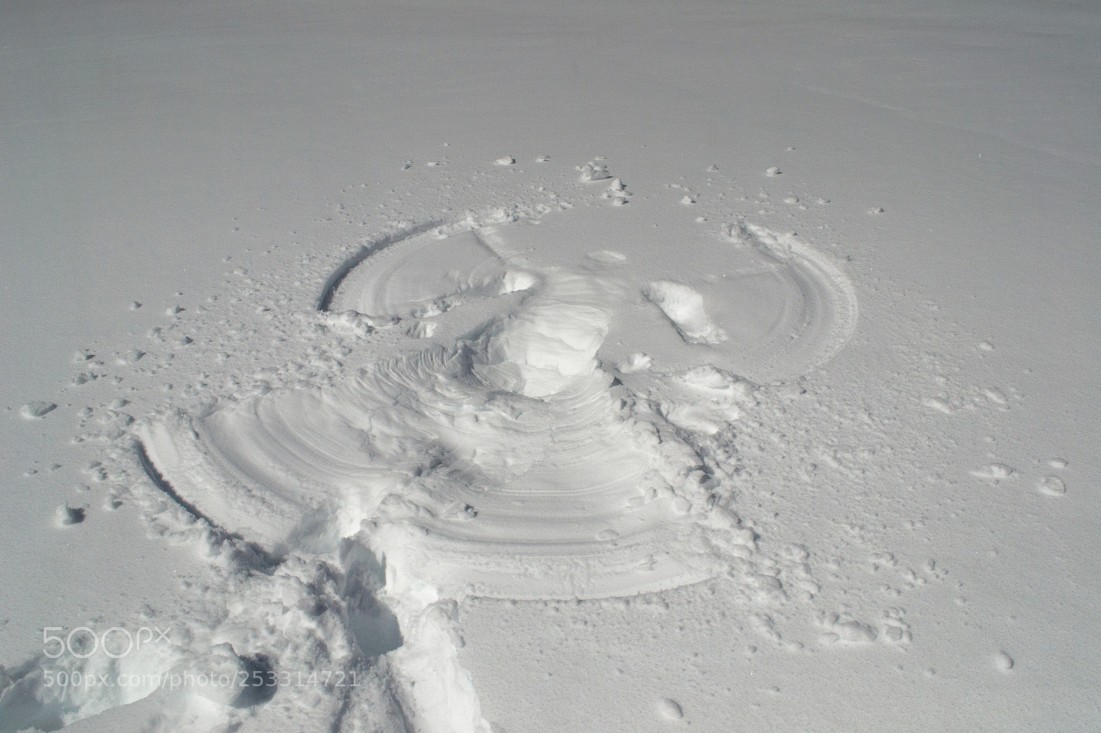 Nikon D3100 sample photo. Angel en la nieve photography