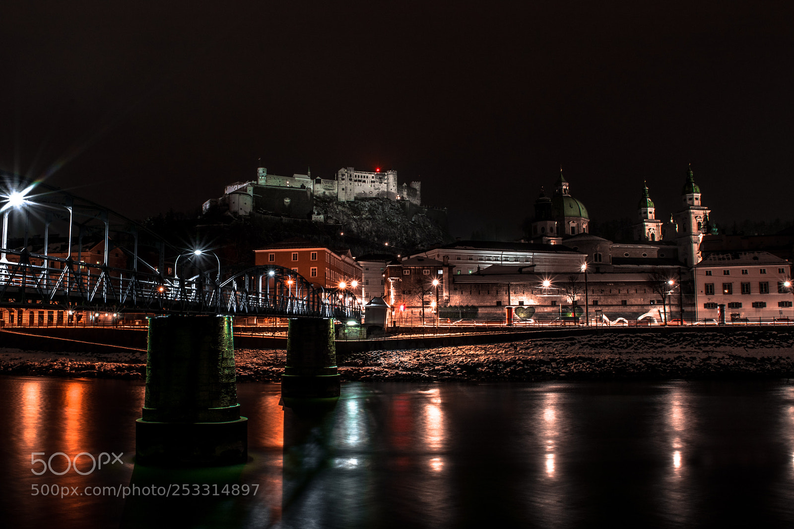 Nikon D3300 sample photo. Salzburg at night photography
