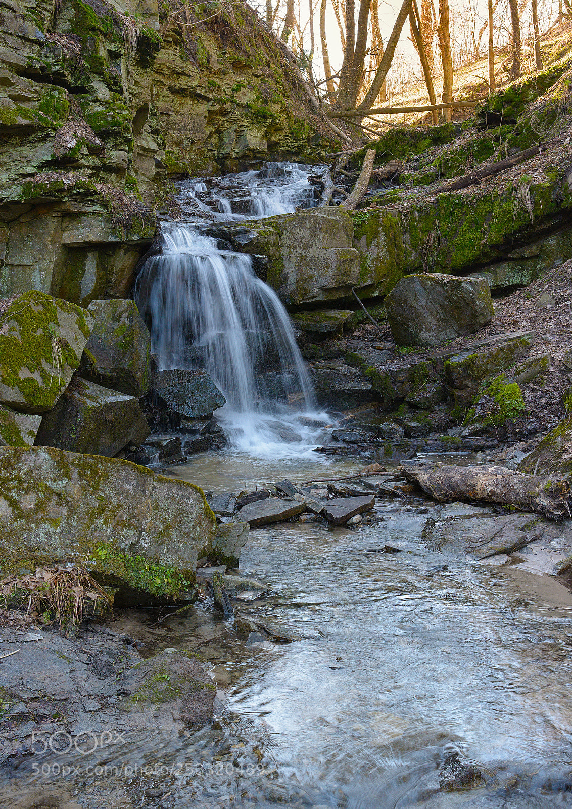 Nikon D7100 sample photo. Spring waterfall photography
