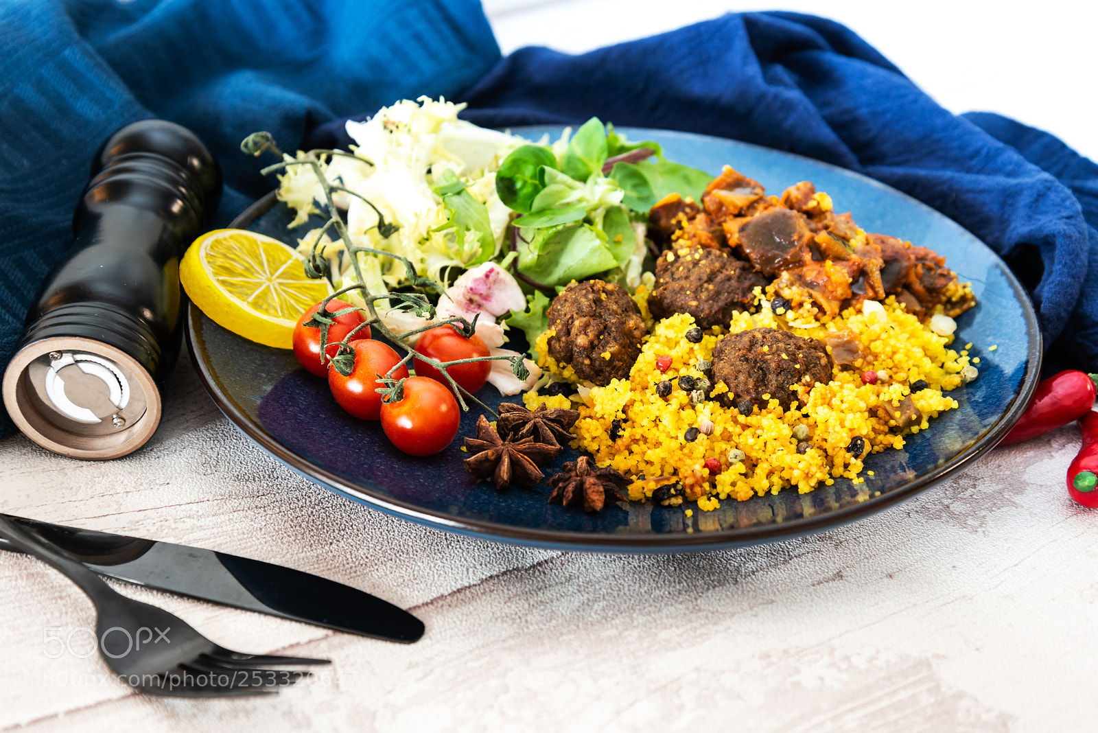 Nikon D800 sample photo. Traditional moroccan dish couscous photography